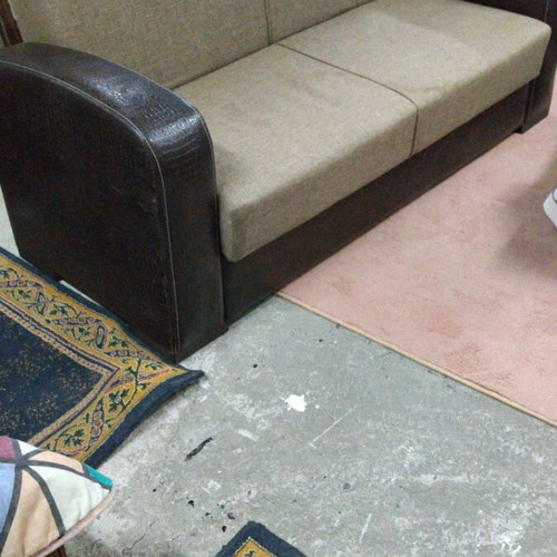 Sofa bed with storage used, two-seater 172x86 cm