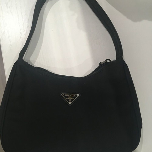 Prada Tessuto Sport black nylon handbag used