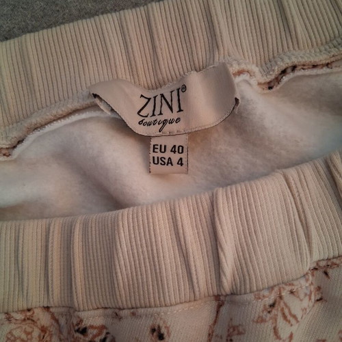 Winter women's set used, beige and brown, fleece lined