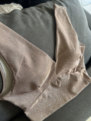 Ysatis pink pale blouse with shimmer new