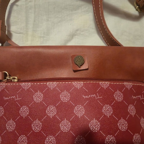 Thiros crossbody bag with olive tree pattern