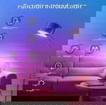  Έξυπνη Πολύχρωμη LED Λάμπα RGB+CCT – Με APP & Τηλεχειριστήριο, 3W, Α' Κλάση (Καινούργια)