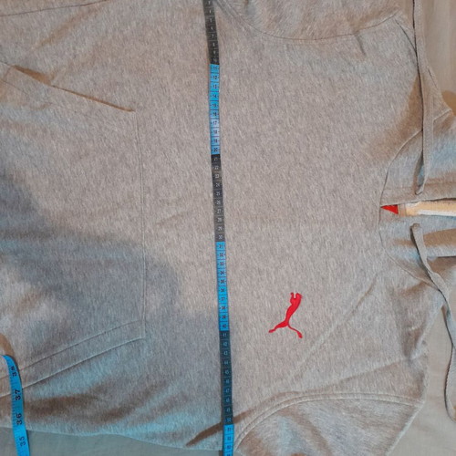 Puma men's grey hoodie like new, size L