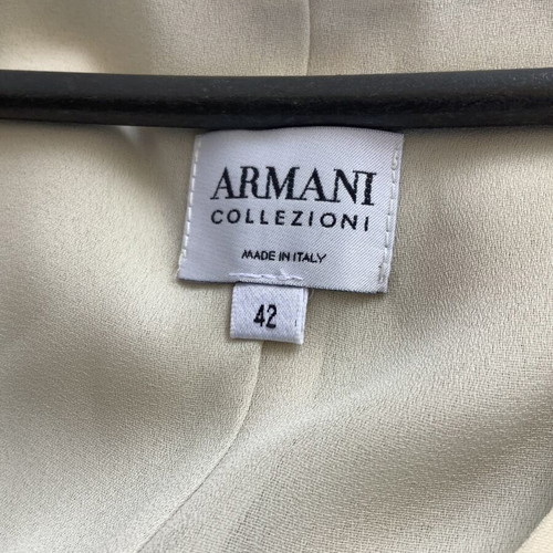 Armani Collezioni silk blouse Small pastel gray like new