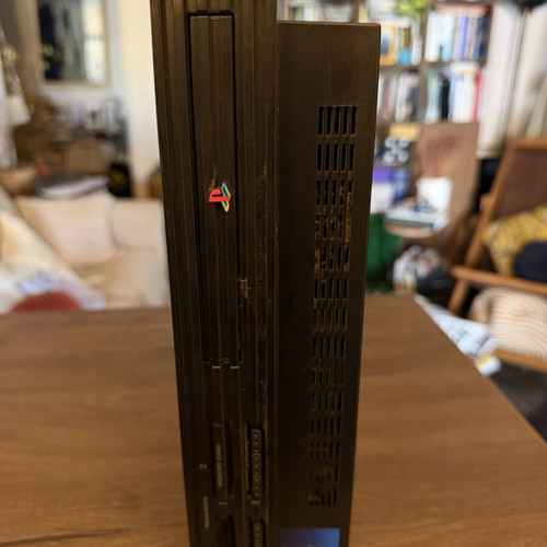 PlayStation 2 with HDMI adaptor used, chipmodded