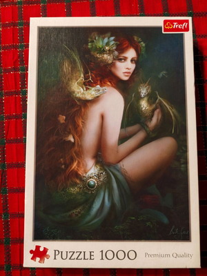 Trefl 1000pcs puzzle used, fantasy art