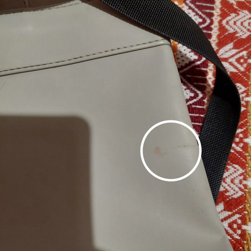 Rains backpack used, gray color, small inner pocket