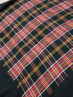 Wool scarf S.Oliver like new, colorful checkered
