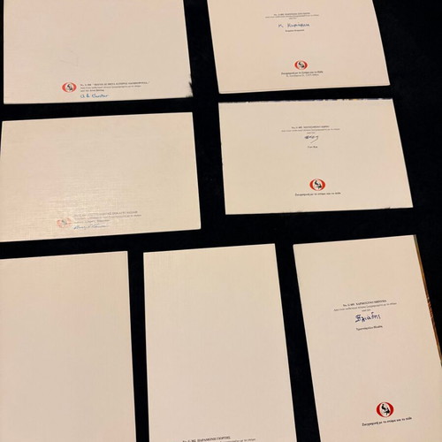 Set of 7 VDMFK Christmas cards like new