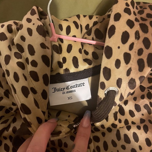 Juicy Couture Leopard velvet set like new, XS