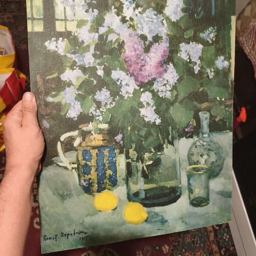 Lilac art print by Konstantin Korovin, 1915