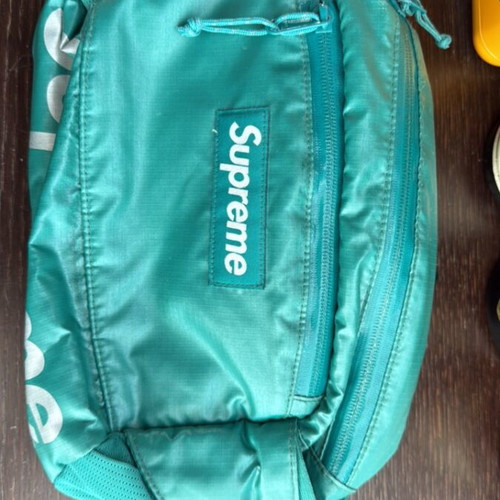 Supreme shoulder bag turquoise new, waterproof
