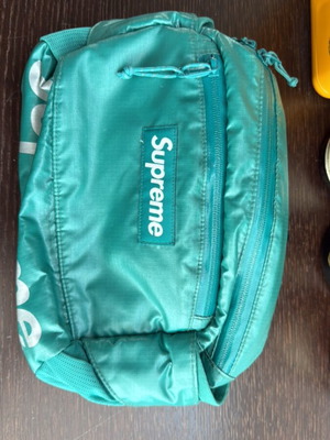 Supreme shoulder bag turquoise new, waterproof
