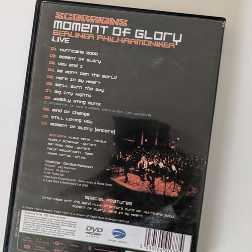 Scorpions Moment of Glory Berliner Philharmoniker Live DVD like new