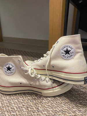 Converse Chuck Taylor All Star High cream like new, size 42