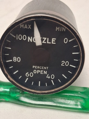 Nozzle Position Indicator vintage cockpit instrument used
