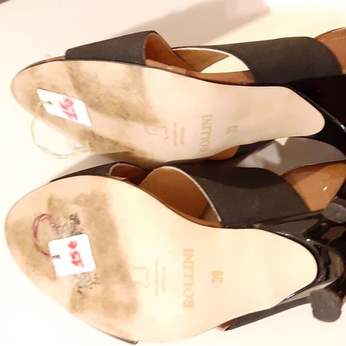 Rollini vintage brown patent leather pumps sz39 like new