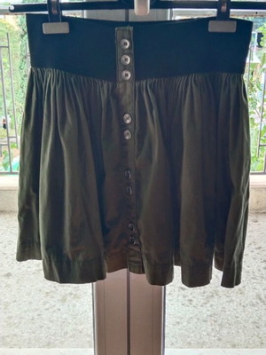 Zara trf khaki flared skirt like new, size 36 small
