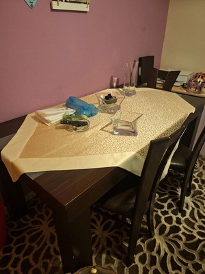Τραπεζαρία με 3 καρέκλες μεταχειρισμένη, Μ160×Π90×Υ80cm