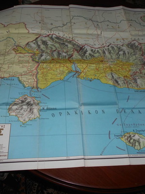 Morphological map of Thrace used, Loukopoulos edition