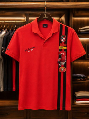 U.S. Polo ASSN red shirt, size L