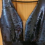 Mind Matter blue mini sequin dress like new