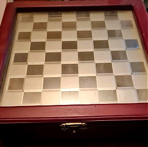 Γυάλινο σκάκι 21*21 εκατοστά
