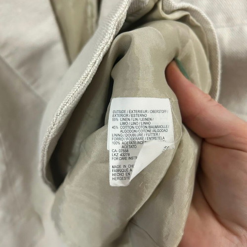 Mexx Beige Linen Blend Blazer Size 40 Like New