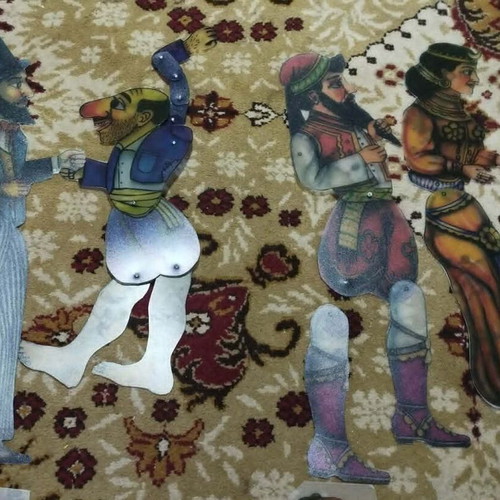 Karagiozis and His Company figures and sceneries set