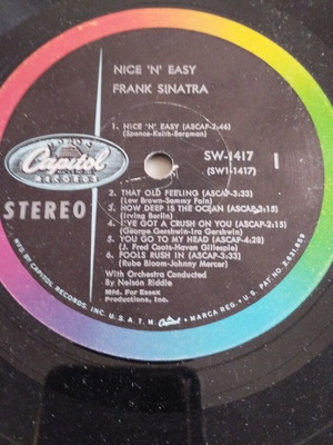Frank Sinatra Nice 'n' Easy LP άλμπουμ, τζαζ