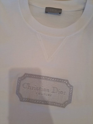 Christian Dior oversized T-shirt like new, white, size L