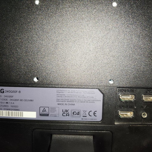 LG UltraGear 24GQ50F-B VA Gaming Monitor 24" FHD 1920x1080 165Hz