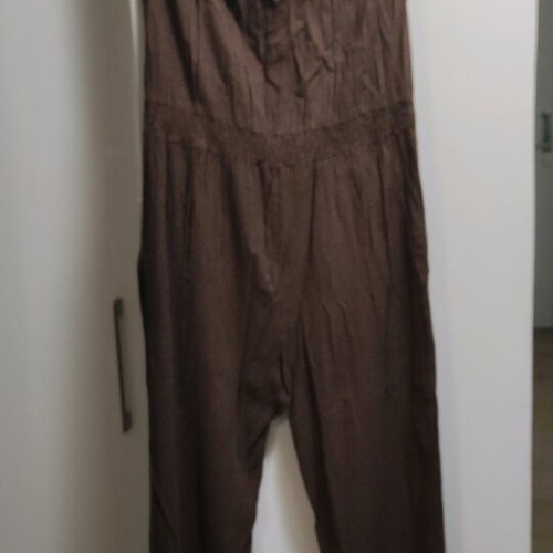 Attrativo one-piece jumpsuit used, brown, size XL with open back