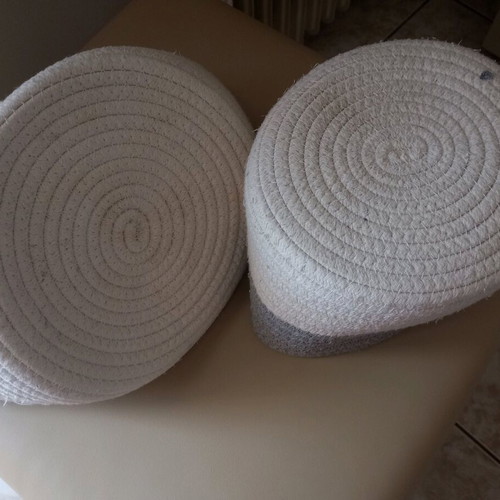 Cotton storage cases set of 2