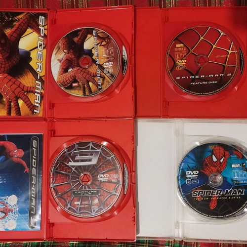 Spiderman Trilogy and Animated Series DVD like new, special edition