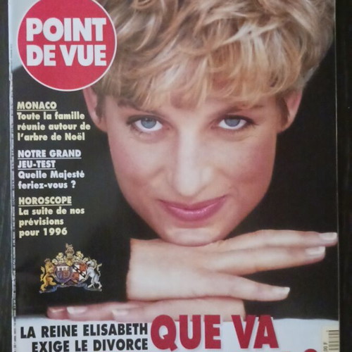 Point de Vue magazine Princess Diana January 1996