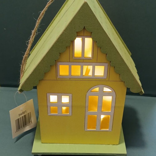 JK Décor wooden house with LED lighting