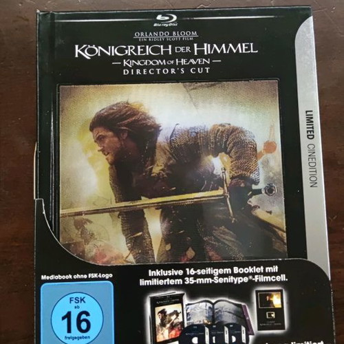 Kingdom of Heaven BluRay Lenticular Digibook Filmcell new