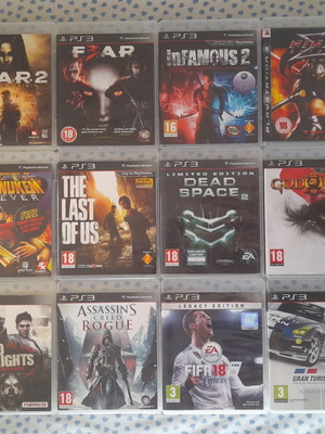 PS3 Games σαν καινούργιο, αγγλικές και ελληνικές εκδόσεις με manual