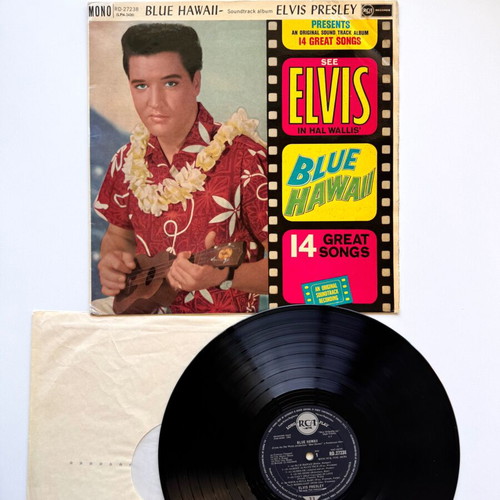 Elvis Presley Blue Hawaii LP 1st UK 1961 Mono used, pop