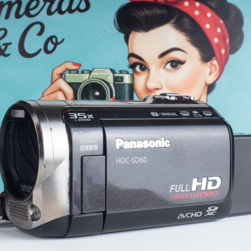 Panasonic HDC-SD60 Full HD camcorder with extended Patona battery