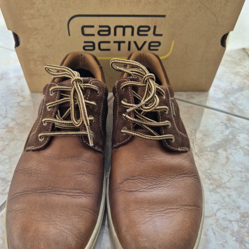 Casual leather men's shoes Camel Active gore-tex like new, brown, size 44.5