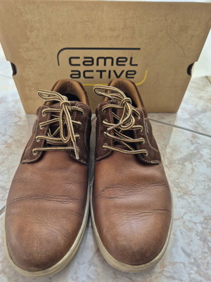 Casual leather men's shoes Camel Active gore-tex like new, brown, size 44.5