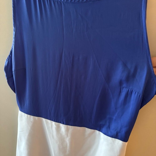 Zara dress like new, blue and white, two fabrics