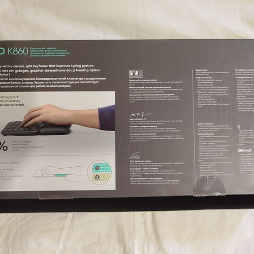 Logitech Ergo K860 Ergonomic Wireless Keyboard like new with Bluetooth and USB
