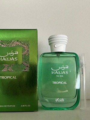 Hawas Tropical Eau de Parfum tester decants like new