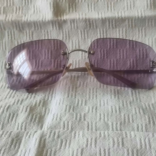 Chanel sunglasses set of 2 like new, tortoise shell and unisex purple lenses