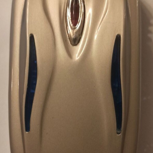Mobile-shaped lighter used, needs refilling