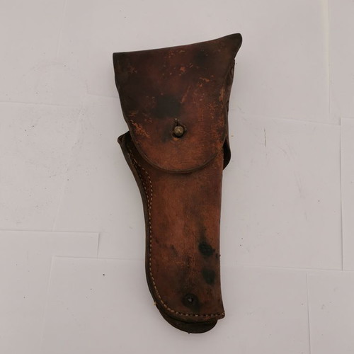 Leather holster for officer's pistol from World War II used