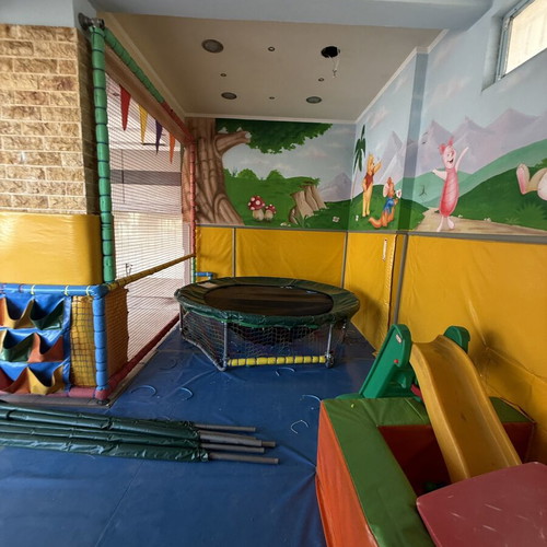 Trampoline for children used